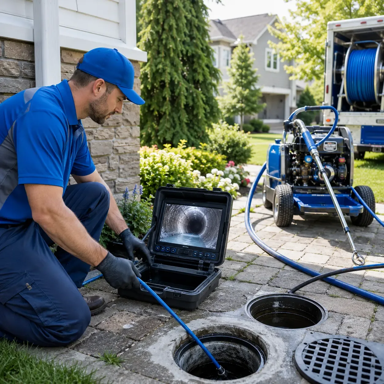 Outdoor drain cleaning professionals serving Ennice, NC