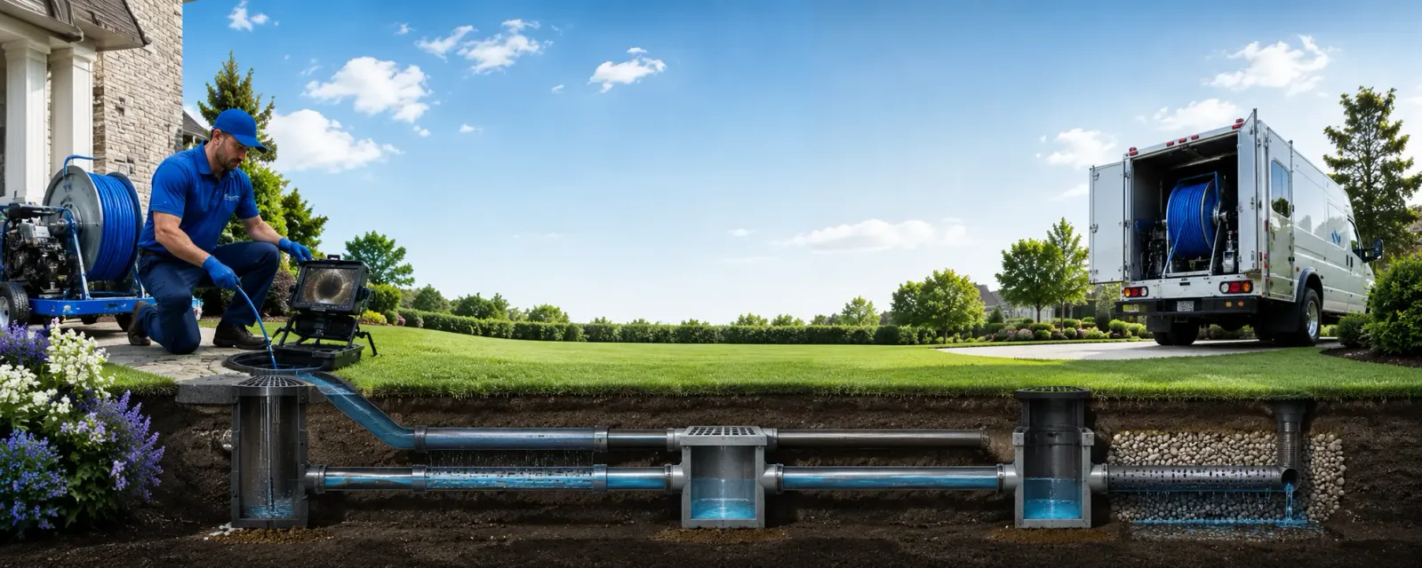 Outdoor drain cleaning information for Ennice, NC